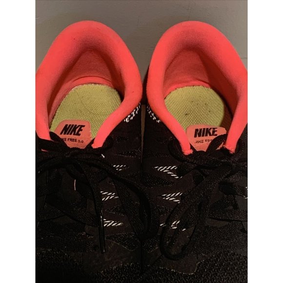 Youth Nike Free 5.0 Running Shoes‎ Black Pink Size 6Y 64446-005 - Picture 8 of 12